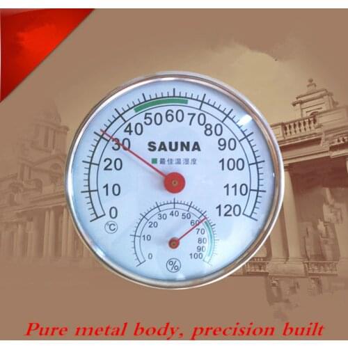 SAUNA Household Humidity Thermometer Table Wall-mounted Temperature Hygrometer Sauna Room Hygrometer Bathroom Moisture-proof