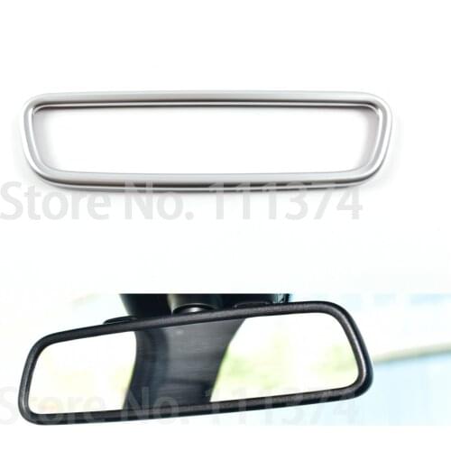 Chrome Interior Center Mirror Trims For Mercedes Benz GLC X253 C253 W205 S205 A205 X166 W166 C GLE GL E M Class Accessories