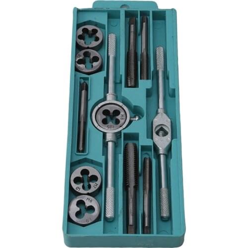20pcs/set Alloy Steel Taps And Dies Set Screw Thread & Tap Wrench & Die Wrench Manual Metric Tapping Tool Kit Set