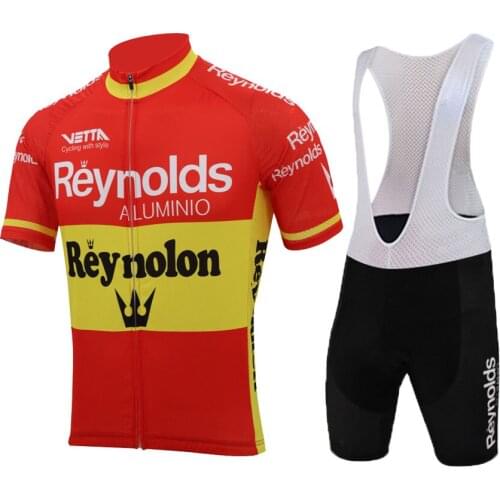 Spain cycling jersey sets 9d Silicone cushion summer red short sleeve jersey+bib pants bike wear cycling clothing schlafly