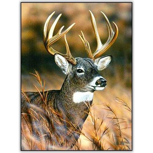 Diy Diamond Painting Animal Deer Picture Diamond Mosaic Cross Stitch Full Diamond Embroidery Needle Live Home Decoration