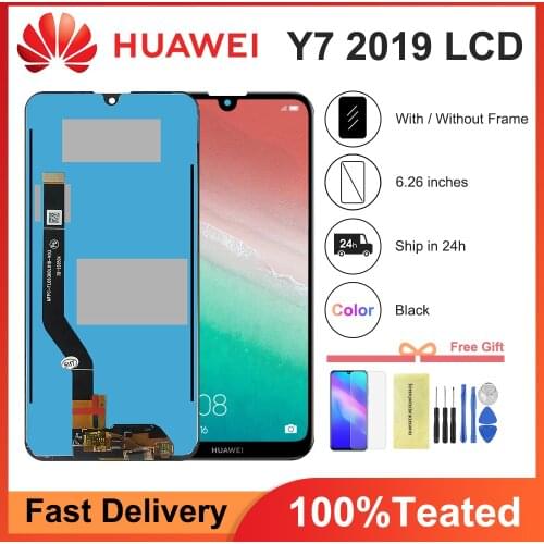 Original For Huawei Y7 2019 LCD Display Touch Screen With Frame For Y7 Prime 2019 DUB-LX3 DUB-L23 DUB-LX1 lcd