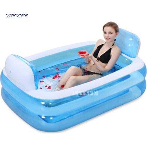 Water Beauty Portable PVC Adult Bath Tub Folding Inflatable Bathtub Safe And Environmentally Friendly Non-toxic Thick NA15210860