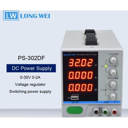 PS-302DF 30V2A Mini Adjustable DC Power Supply LED Digital Switching Voltage Regulator Stabilizers Laptop Repair Rework 110/220V