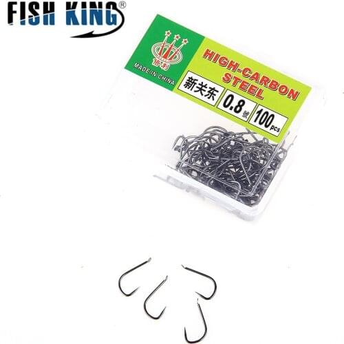 100 pcs/los Angelhaken High Carbon Steel Barbed hook Haken Tackle Angelhaken Flat fishing hook barbless fish hook direct sales