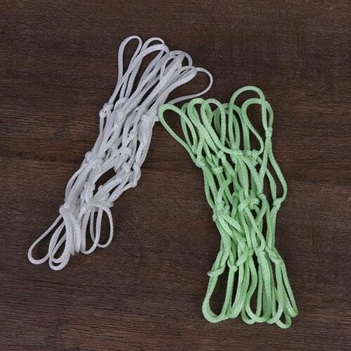1PC Glowing Nylon Basketball Net Basketball Hoop Mesh Outdoor Trainning Luminous Net 18*19cm