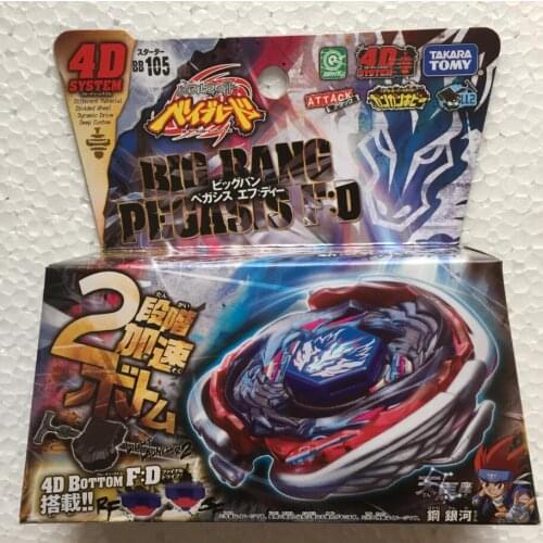 Takara Tomy Japanese Beyblade Big Bang Pegasis F:D BB105 4D System