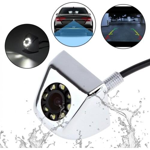 Waterproof Durable Portable Car Rear View Camera 170 Degree Night Vision Parking Reversing Assistance Wide Angle with 8 LED