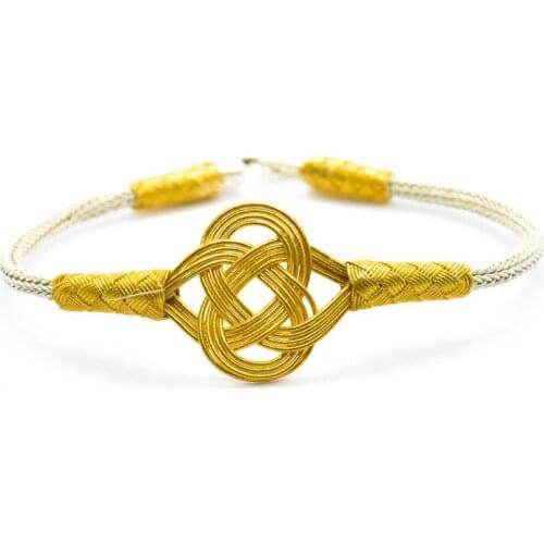 -Custom Design Hand Knitted 1000 Sterling Kazaziye Pure Female Silver Bangle Bracelet