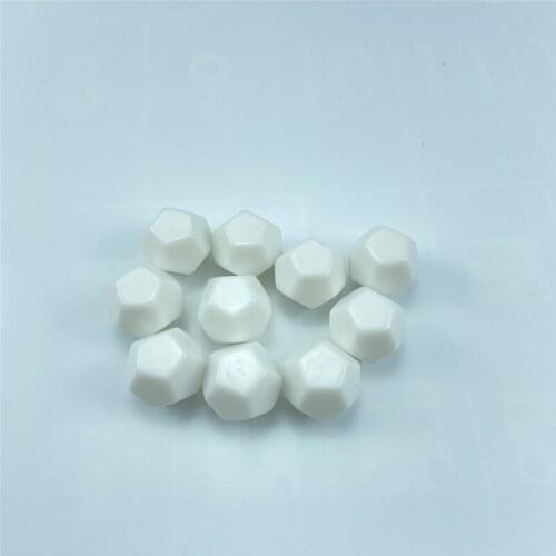 100/200pcs White 22mm Blank Dice D12 Blank Acrylic Rounded Board game Corner RPG Dice Write DIY Carving Children Teaching Dice