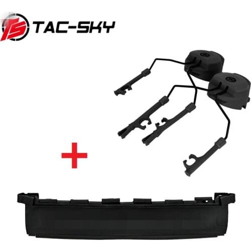 TAC-SKY Fast Ops Core Helmet ARC Track Adapter Tactical Headset COMTAC Stand and New Detachable TPE PELTOR COMTAC Headband