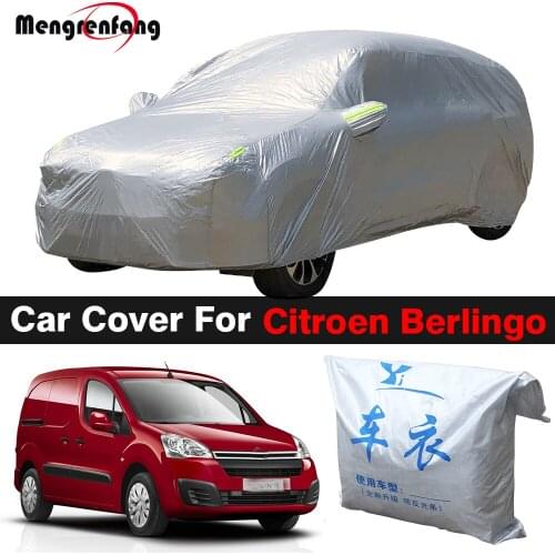 Full Car Cover For Citroen Berlingo Outdoor Anti-UV Sun Shade Rain Snow Ice Dust Protection MPV Cover