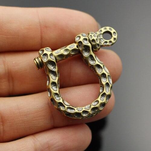 DIY leather craft solid brass material meteor crater design cachette clasp buckle 5pcs/lot