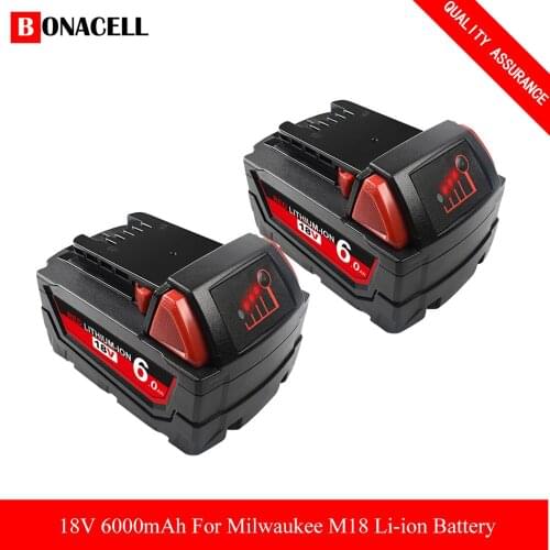 18V for Milwaukee replacement battery Li-ion battery for Milwaukee 48-11-1820 48-11-1850 48-11-1860 48-11-1828 48-11-10 batterie
