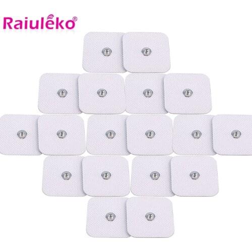 100Pcs Self Adhesive Tens Electrode Pads For Tens Physiotherapy Massager EMS Electrical Muscle Stimulator Button 3.5mm Reusable
