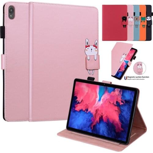 Funda for Lenovo Tab P11 Tablet TB-J606F Case Cute Cartoon PU Cover for Lenovo Tab Tab P11 Pro Case Coque Etui TB-J706F TB J606F