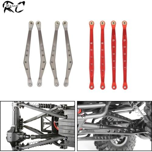 Aluminum Wraith Links Set Chassis Suspension Lower Upper Links for 1/10 RC Crawler Axial Wraith 90018 RR10 90048 AX80083 Upgrade