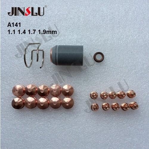A141 Trafimet Plasma Torch Consumables Kit Electrode Nozzle Tip Shield PR0101 PD0101 PC0101 PE0101 CV0011 Fit BRIMA CUT-120