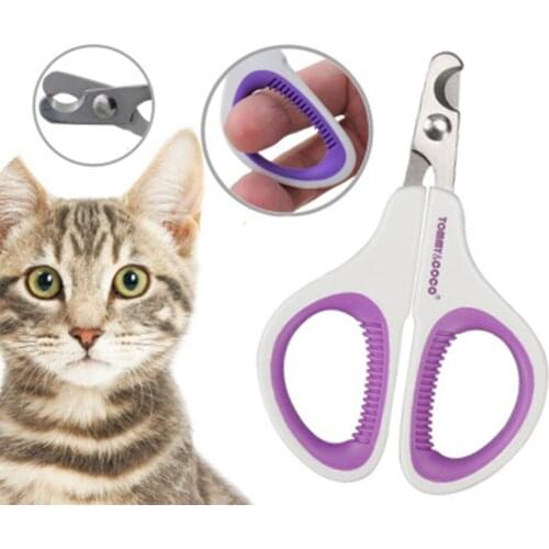 Cat Nail Clipper Cutter Professional Stainless Steel Dog Nails Clipper Trimmer Grooming Paw Scissors Pet Supplies Accessories