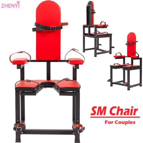 Sex Furniture Chair Bondage Sex Toy Rack Adjustment Props Sex Chair Slave SM Fetish Handcuffs For Male Female Couples Adult Toy