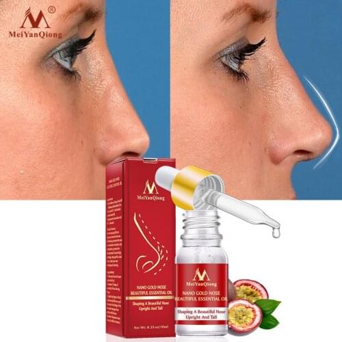 MeiYanQiong Nose Essential Oil Up Heighten Rhinoplasty Collagen Firming Moisturizing Nose Serum Reshape Natural Face Care 10ML
