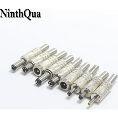 1pcs 5.5x2.5 5.5x2.1 3.5x1.35 3.5x1.1 2.5x0.7 DC Power Plug Metal DIY Connector for Phone Toys Electronic equipment