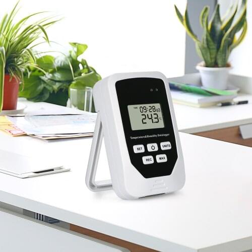 Mini USB Humidity Temperature DataLogger RH TEMP Recording Meter with Heat Index and Dew Point Test 80,000 Record Capacity