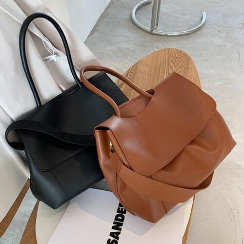 Fashion Vintage Large Capacity Shoulder Bags for Women 2021 Crossbody Bags PU Leather Female Tote Designer Messenger Bag Handbag