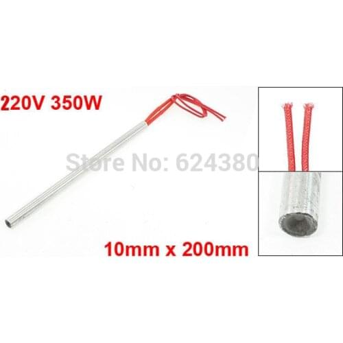 220V 350W Heating Tube Stainless Steel Cartridge Heater Die Mold Heating Element 10mm x 200mm 0.39" x 7.87" Discount