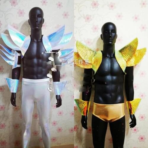 Waist Shoulderwear Future Warrior Valentines Day Muscle Man Golden Symphony Armor Technology Series Theme Costume