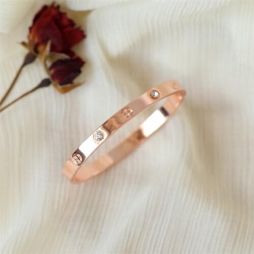New Fashion Classic Womens Bangles For Women Gold Rose Gold Silver Color Letter C Rhinestone Bracelet C Simple Trendy Jewelry