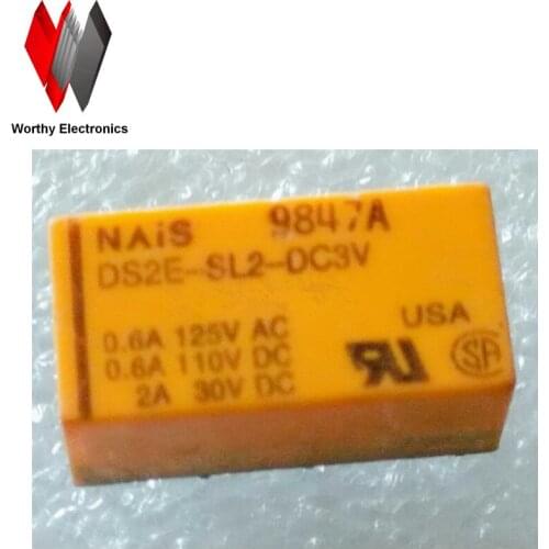 Wholesale 10pcs/lot relay DS2E-SL2-DC3V