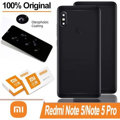 Original Case For Xiaomi Redmi Note 5 Note5 / Note 5 Pro Housing 5.99" Metal Battery Door Back Replacement Cover