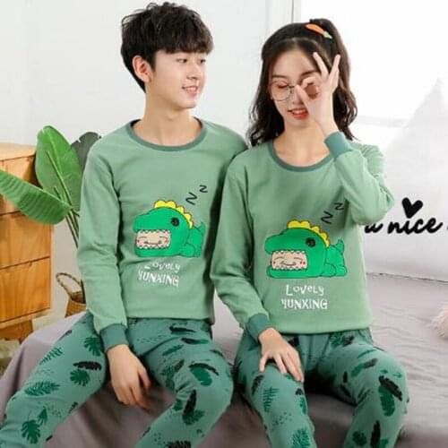 Teen Pyjamas Winter Cotton Pajama Sets Big Girls Boys Sleepwear Long Sleeve Children Home Clothes For Kids 10 12 14 16 18Years