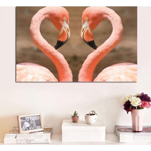 Elegant Watercolor Flamingo Canvas Poster and Print Wall Art Painting Nordic Kids Decoration Pictures Baby Bedroom Decor