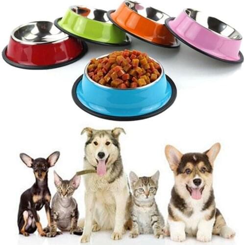 Dog Bowls Stainless Steel Travel Footprint Feeding Feeder Water Bowl For Big Dogs Feeding Dish Fit All Pet Puppy Cat Bowl