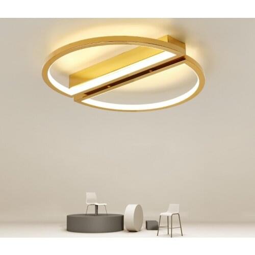 Ceiling Lights Bedroom lamp simple modern led golden lighting lamp luxury warm romantic ceiling lights
