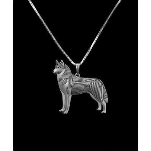 Drop shipping-Siberian Husky legend Necklace