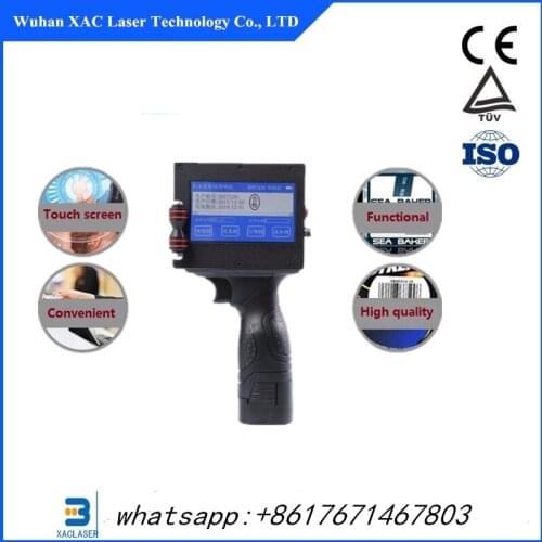 Bar code label expiry date batch code smart portable handheld inkjet printer for food packing marking