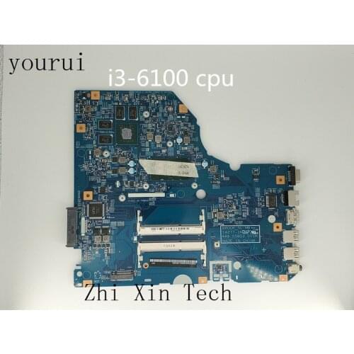 Yourui High quality 448.05803.001M For Acer Aspire E5-772 E5-772G Laptop Motherboard SR2EU i3-6100u CPU Test working well
