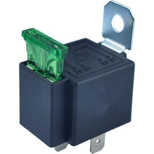 1PC Automotive Relays Coil Voltage 12V DC 4P Electromagnetic Relay With 30A Fuse Auto Fused Relays Electrical Equipment Supplies