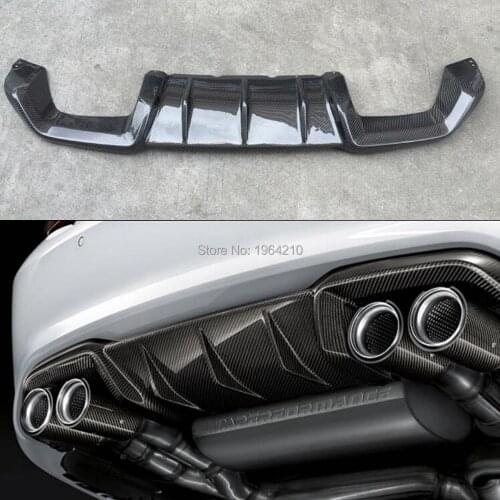 2016 UP For BMW 2 Series F87 M2 Carbon Fiber Rear Bumper Diffuser Bumper Lip spoiler Protector Car Styling