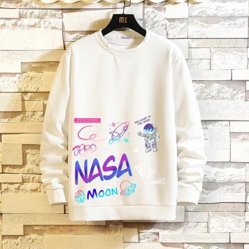 2021 Color Print Hip Hop Streetwear Sweatshirt MenS Black White Hoodies Spring Autumn Casual Streetwear Clothes