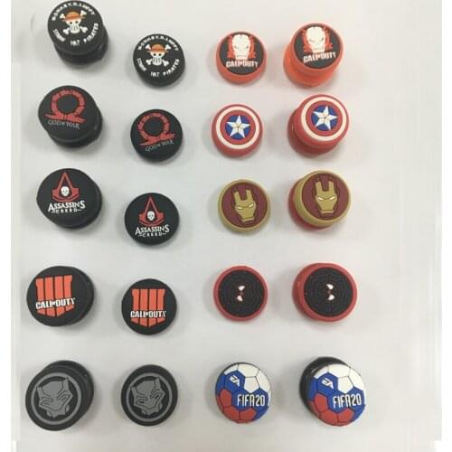 2pcs/set 3D Caps For NS Switch Pro Rocker Thumb Grips For Xboxone Controller Joystick Silicone Cover For Playstation4 Gamepad