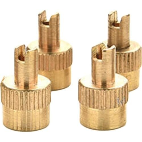 4PCS/Lot Universal Brass Car Truck Bike Motorcycle Tyre Tire Valve Core Caps Wheel Valve Stem Cap Dust Cover #287420