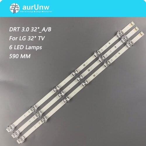 59CM 6LEDs Strips for LG innotek drt 3.0 32"_A/B 6916l-1974A 6916L-1975A 6916L-2223A 6916L-2224A UOT 32MB25VQ 32LB561V LC320DUE