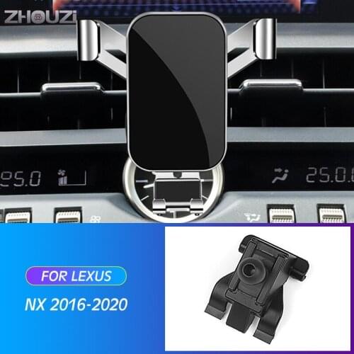 Car Mobile Phone Holder Mounts Stand GPS Gravity Navigation Bracket For Lexus NX200 NX200T NX300 NX300H 2016-2020 Accessories