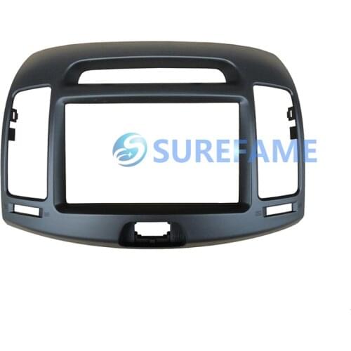 2 Din Car Dash Mount Kit for Hyundai Elantra (HD) Avante (HD) Stereo DVD CD Panel Face Plate Frame Fascia Bezel (Left Wheel)