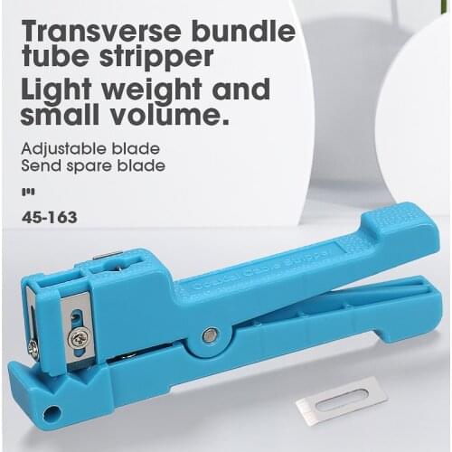 Free Shipping Fiber Optic Stripper 45-163 Coaxial Cable Stripper Optical Cable Slitter Wire Stripper