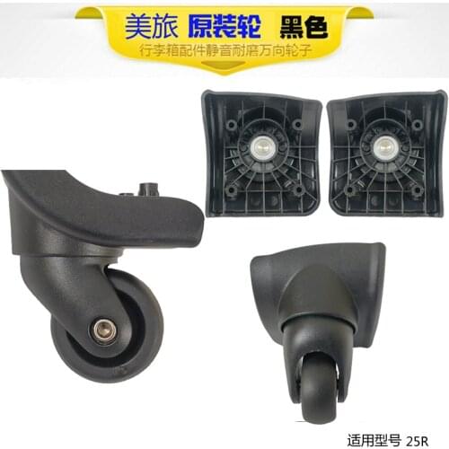 US travel wheel trolley case universal wheel travel box replacement accessories luggage wheels repair part suitcase black grey